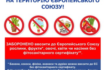 До уваги суб’єктів господарювання та громадян, які подорожують до країн – членів Євросоюзу!