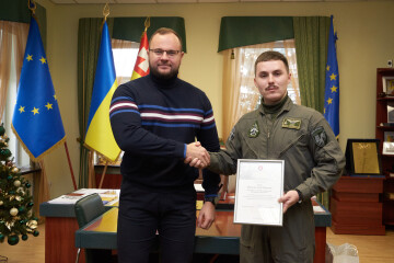 Луцький міський голова Ігор Поліщук зустрівся з Героєм України Вадимом Ворошиловим