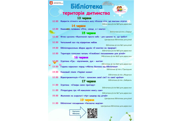Триває реалізація програми "Бібліотека-територія дитинства"