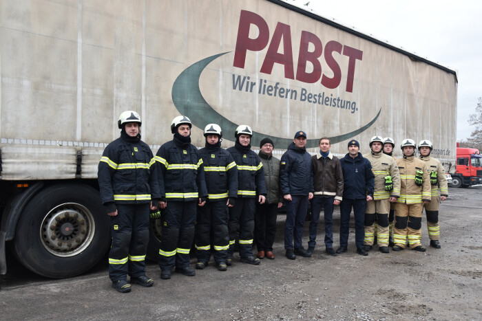 The city of Schweinfurt has donated a large cargo trailer to the Lutsk fire department